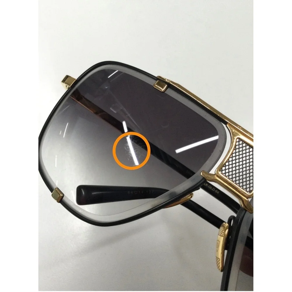 DITA Mach Five II Sunglasses Black‎ Gold DRX-2087 Japan Authentic